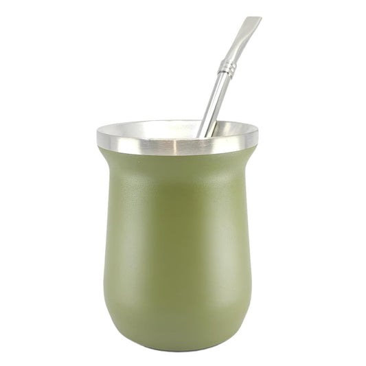 Stanley Style Double Walled Stainless Steel Mate Green 8 oz (220 ml)