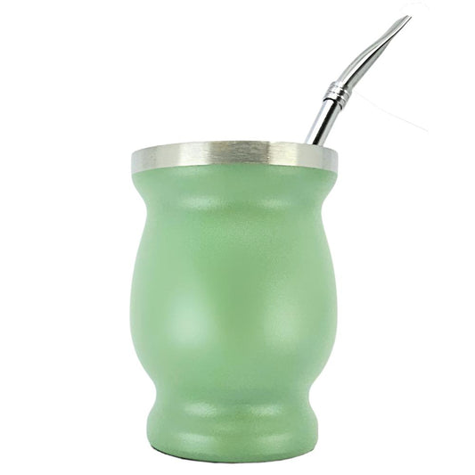 Green Doubled Walled Stainless Steel Mate  8 oz (220 ml)