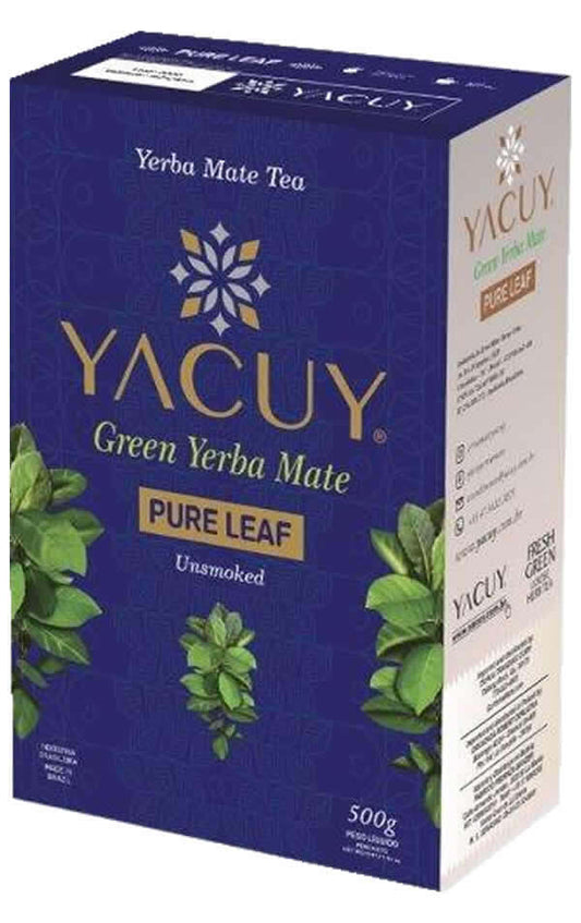 Yacuy Green Yerba Mate, Pure Leaf 500 g (1.1 lbs),