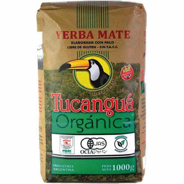 Erva-mate Tucanguá orgânica certificada - envelhecida por 24 meses, 1 kg / 2,2 lb